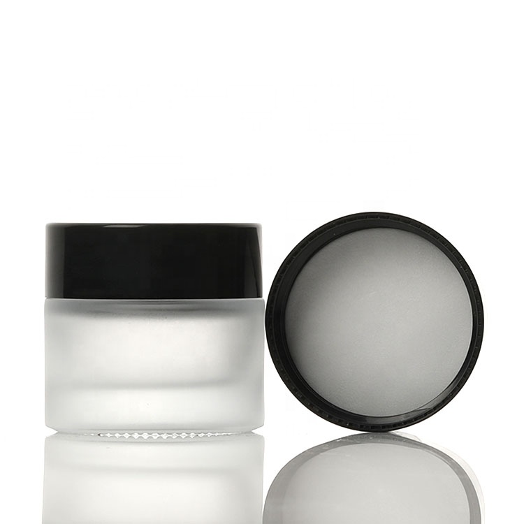 5g 10g 15g 20g 30g 50g 100g cosmetic cream skin care clear cream glass jar with lid white color