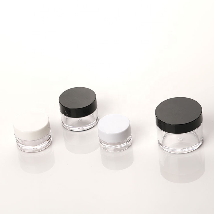 5g 10g 15g 20g 30g 50g 100g cosmetic cream skin care clear cream glass jar with lid white color