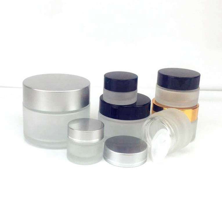 5g 10g 15g 20g 30g 50g 100g cosmetic jar 1oz glass with aluminium screw cap