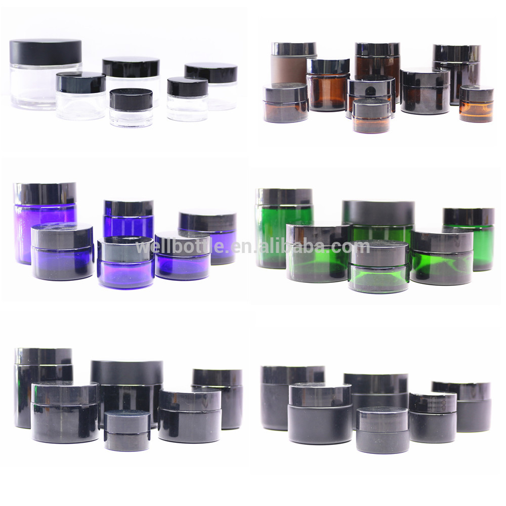 5g 10g 15g 20g 30g 50g 100g cream glass jar for glass cosmetic jar with lid