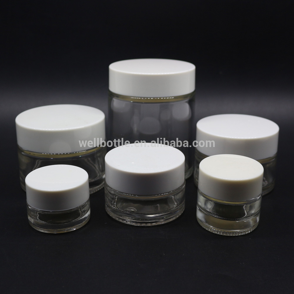 5g 10g 15g 20g 30g 50g 100g cream glass jar for glass cosmetic jar with lid
