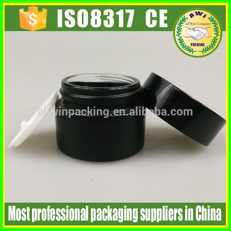 5g 10g 15g 20g 30g 50g 100g glass jar with black lid