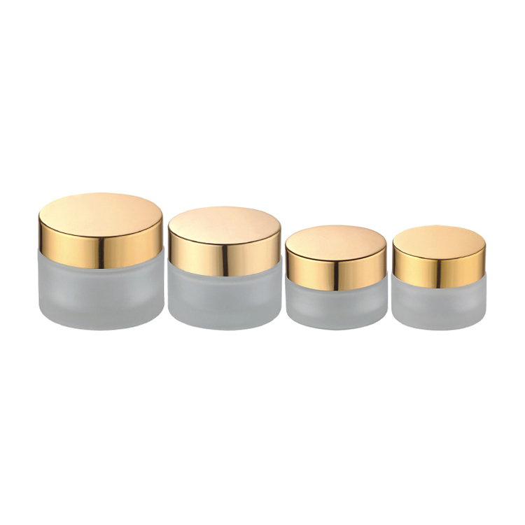 5g 10g 15g 20g 30g 50g 100g round wide mouth glass jar with gold lid custom body butter jars