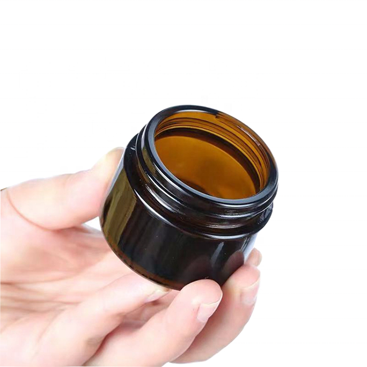 5g 10g 15g 20g 30g 50g 60g 100g 120g 240g Cosmetics Containers Empty Body Cream Jar Amber Glass Jar with Lid