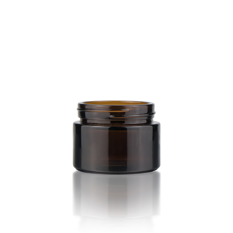 5g 10g 15g 20g 30g 50g 60g 100g 120g Cosmetic Amber Clear Blue Green Black Glass Cream Jar with Aluminum Screw Cap
