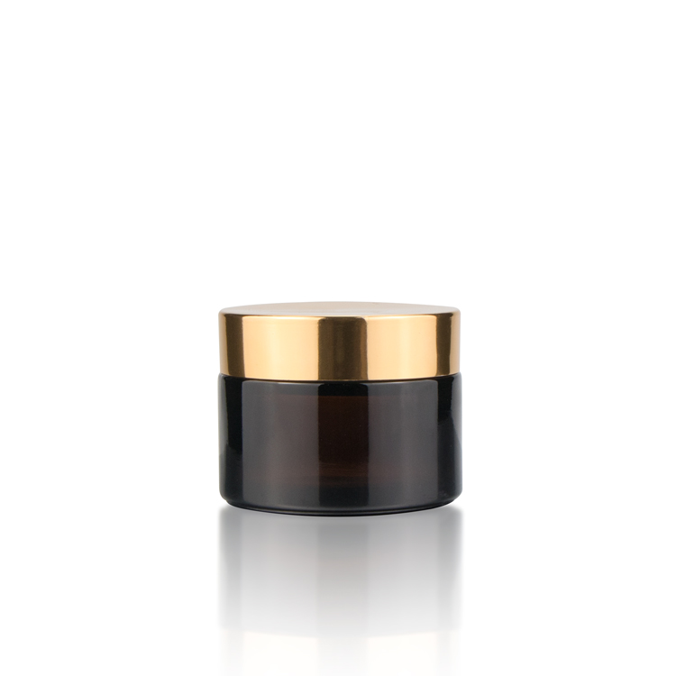 5g 10g 15g 20g 30g 50g 60g 100g 120g Cosmetic Amber Clear Blue Green Black Glass Cream Jar with Aluminum Screw Cap
