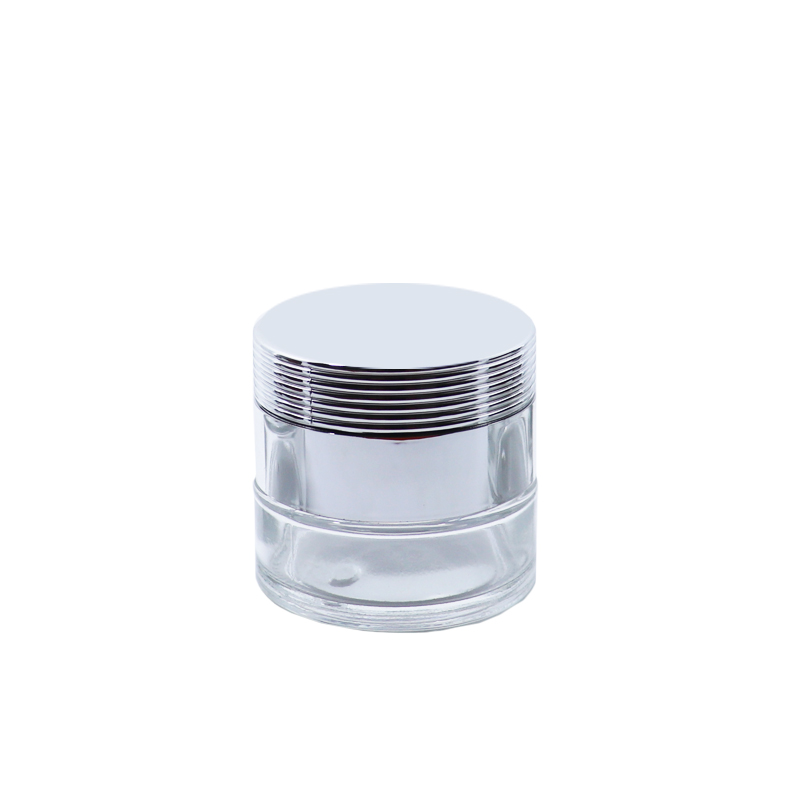 5g 10g 15g 20g 30g 50g 60g 100g 120g Cosmetic Amber Clear Blue Green Black Glass Cream Jar with Aluminum Screw Cap
