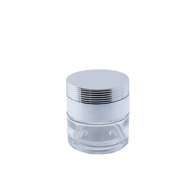 5g 10g 15g 20g 30g 50g 60g 100g 120g Cosmetic Amber Clear Blue Green Black Glass Cream Jar with Aluminum Screw Cap