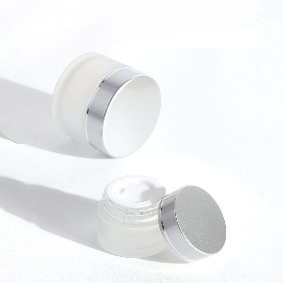 5g 10g 15g 20g 30g 50g 60g 100g 200g glass jar cosmetic frosted glass jar with metal cap