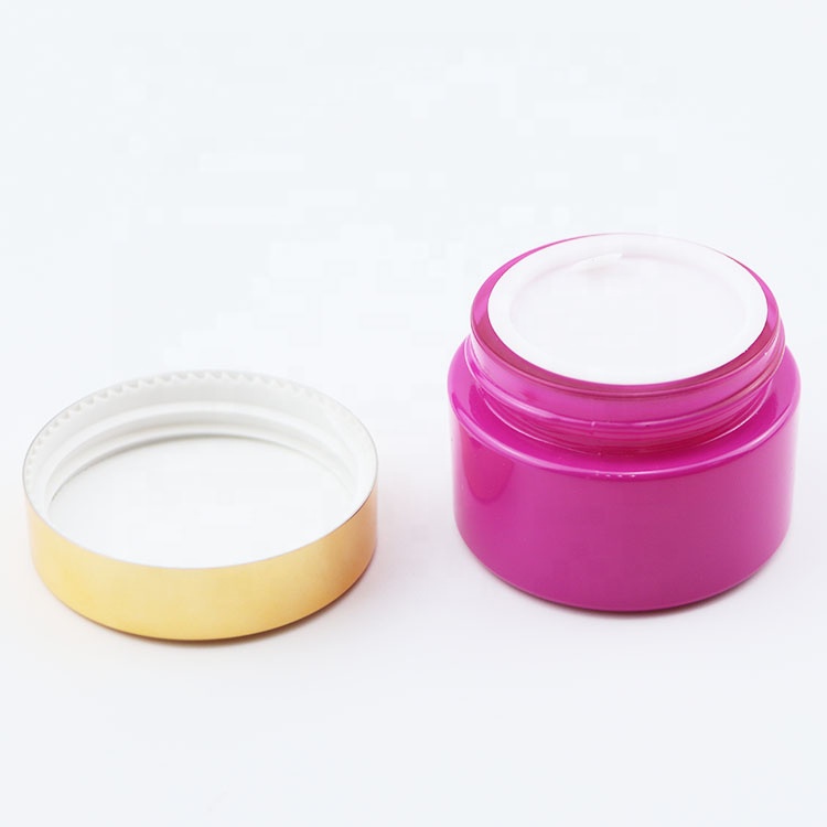 5g 10g 15g 20g 30g 50g 60g 100g 2oz pink color glass jar for cream
