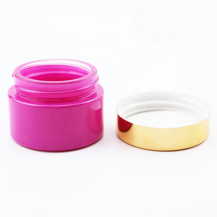 5g 10g 15g 20g 30g 50g 60g 100g 2oz pink color glass jar for cream