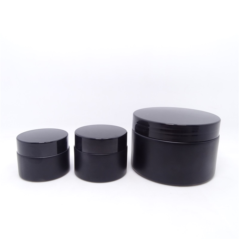 5g 10g 15g 20g 30g 50g 60g 100g black amber frosted cosmetic cream glass jar with lid cosmetic packaging for eye cream
