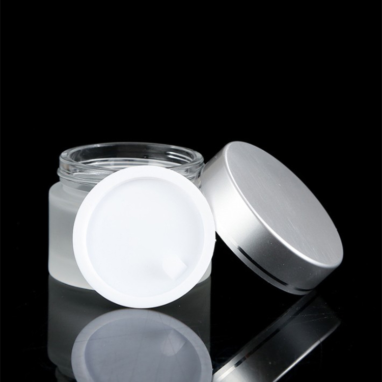 5g 10g 15g 20g 30g 50g 60g 100g cream cosmetic clear glass jar cosmetic containers cream jar with gold aluminum cap