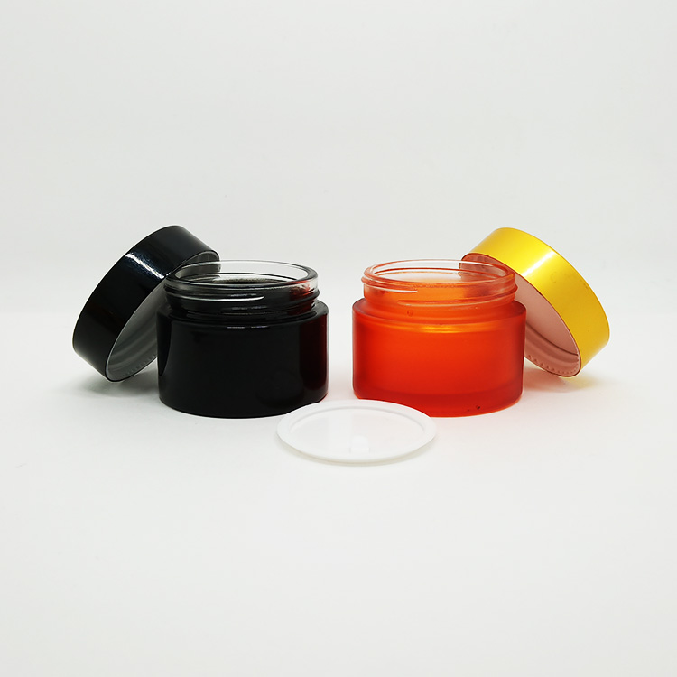 5g 10g 15g 20g 30g 50g 60g 80g 100g amber green blue clear black candle glass cosmetic cream jar with lid