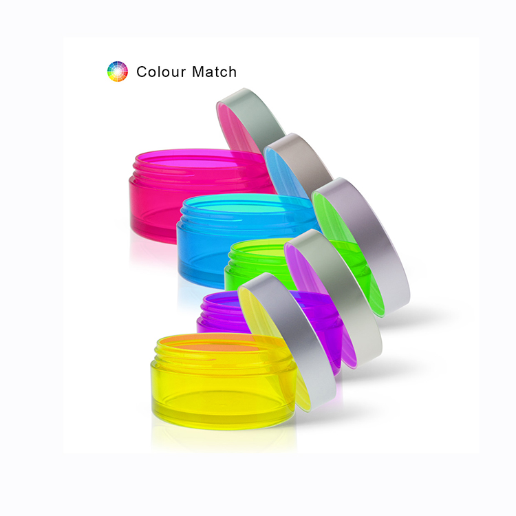 5g 10g 15g 20g 30g 50g 80g 100g plastic empty cosmetics packaging transparent PETG powder jars