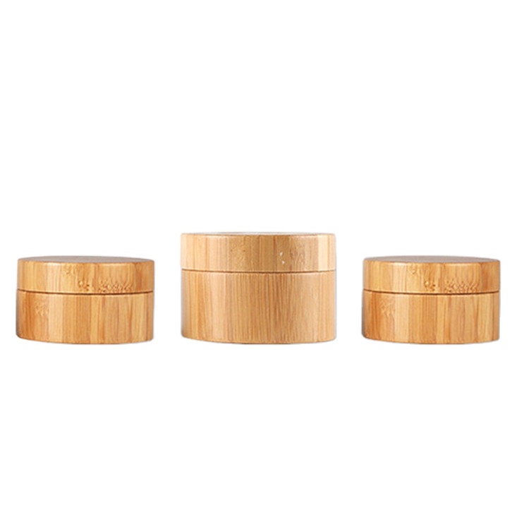 5g 10g 15g 20g 30g 50g Bamboo Bottle Cream Jar Nail Art Cream Refillable Empty Cosmetic Makeup Container Bottle
