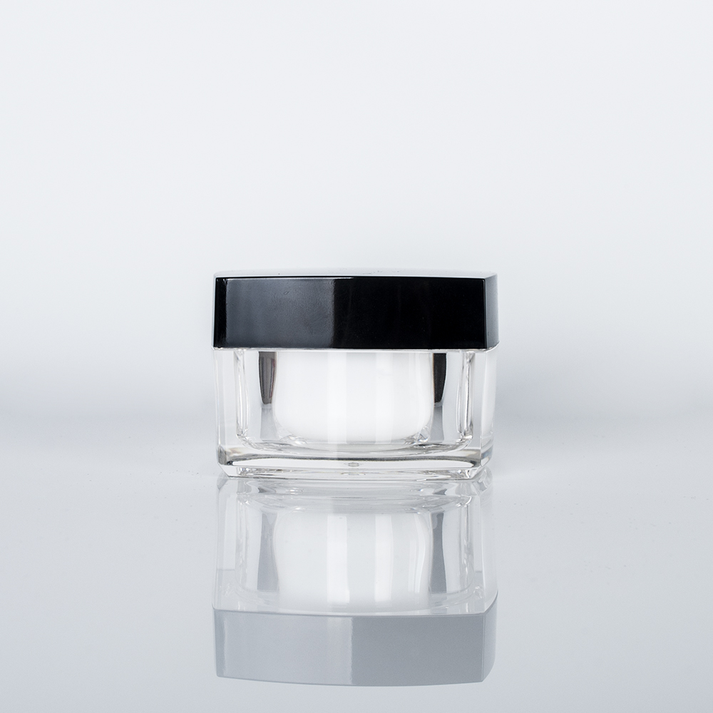 5g 10g 15g 20g 30g 50g Empty small plastic acrylic double wall square modern jars for glitter