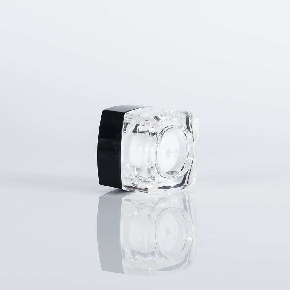 5g 10g 15g 20g 30g 50g Empty small plastic acrylic double wall square modern jars for glitter