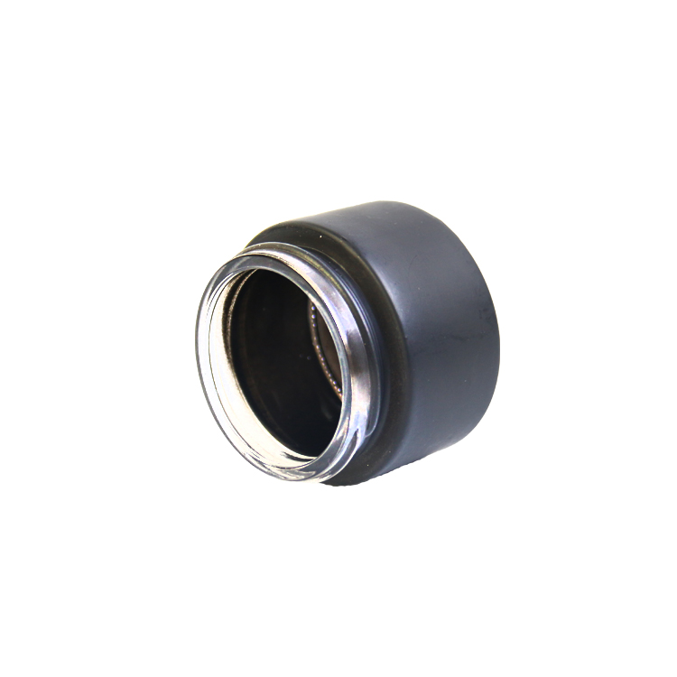 5g 10g 15g 20g 30g 50g Frosted glass black cosmetic cream jar with wood grain lid