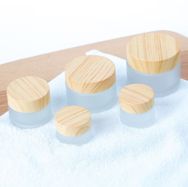 5g 10g 15g 20g 30g 50g black bamboo lid jar with bamboo lid jar