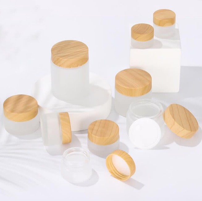 5g 10g 15g 20g 30g 50g black bamboo lid jar with bamboo lid jar