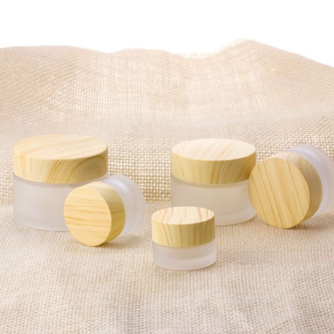 5g 10g 15g 20g 30g 50g black bamboo lid jar with bamboo lid jar