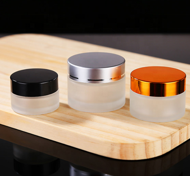 5g 10g 15g 20g 30g 50g glass jar bottle with bamboo lid for facial cream cosmetics container