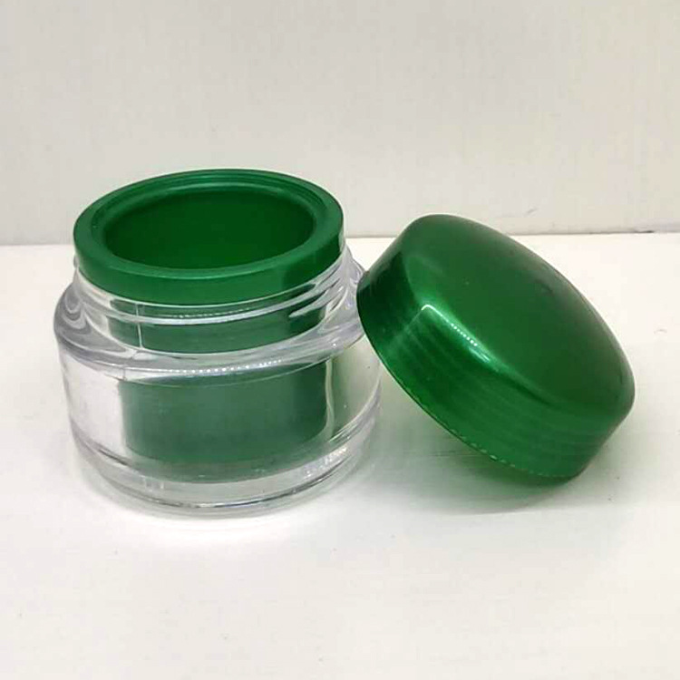 5g 10g 15g 20g 30g 50g green acrylic cosmetic jar acrylic jar 100g cream jar acrylic