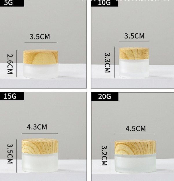 5g 10g 15g 20g 30g 50g lotion candle bamboo jar jar with bamboo lid