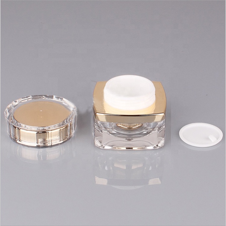 5g 10g 15g 20g 30g 50g square plastic acrylic container box jar for Makeup Eye Shadow Nails Powder packing