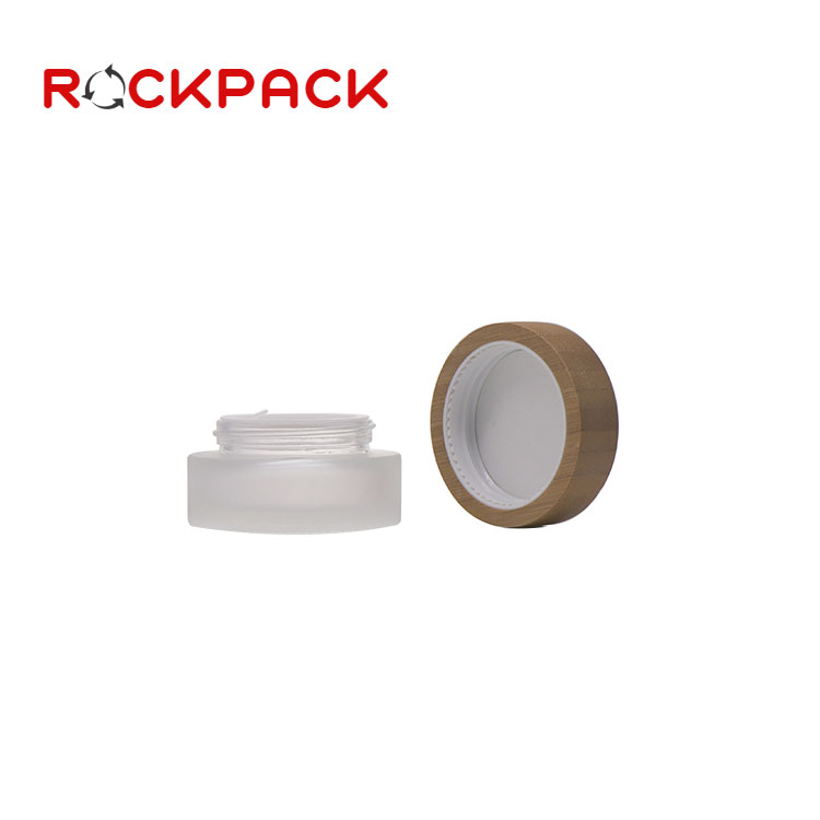 5g 10g 15g 20g 3g 50g 100g bamboo lid frosted jar cosmetics
