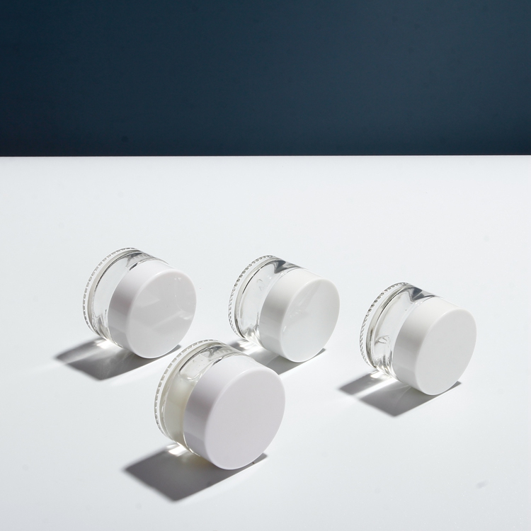 5g 10g 15g 20g Round Glass Cosmetic Jars Mini Eyes Cream Glass jar Regular Face Cream Containers Glass Jars