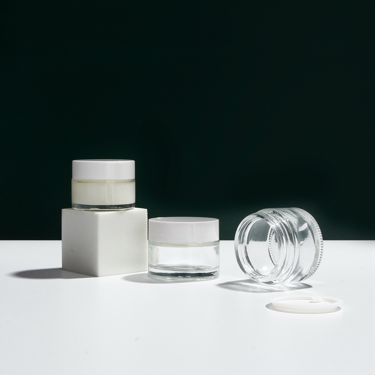 5g 10g 15g 20g Round Glass Cosmetic Jars Mini Eyes Cream Glass jar Regular Face Cream Containers Glass Jars