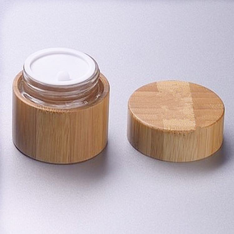 5g 10g 15g 30g 50g 100g 150g 200g 250g PP bamboo cream 50g and glass jar