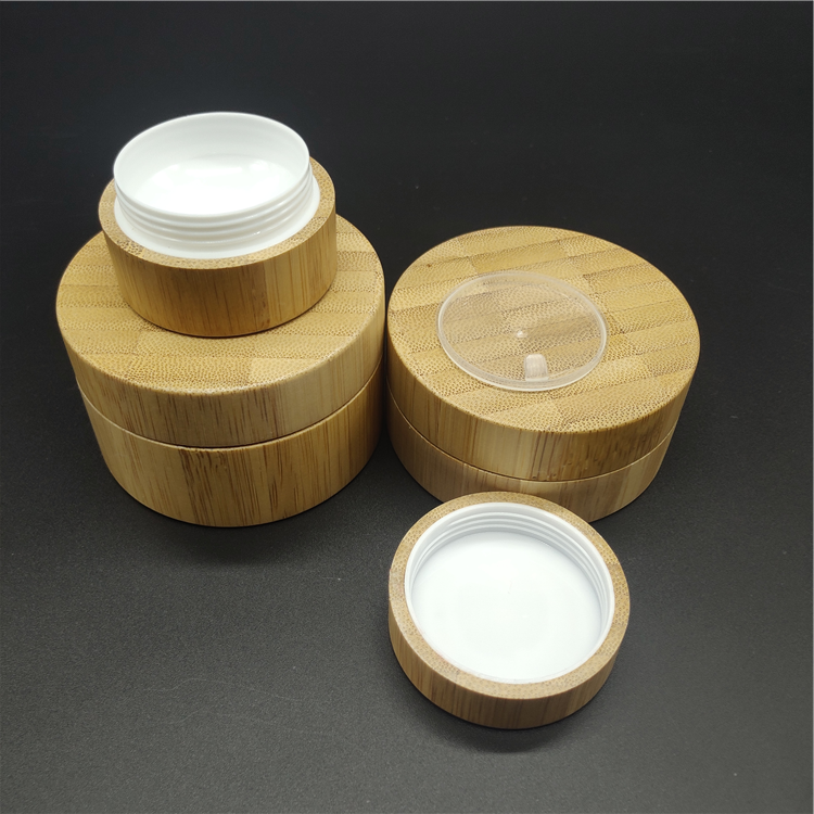 5g 10g 15g 30g 50g 100g 150g 200g 250g PP bamboo cream 50g and glass jar