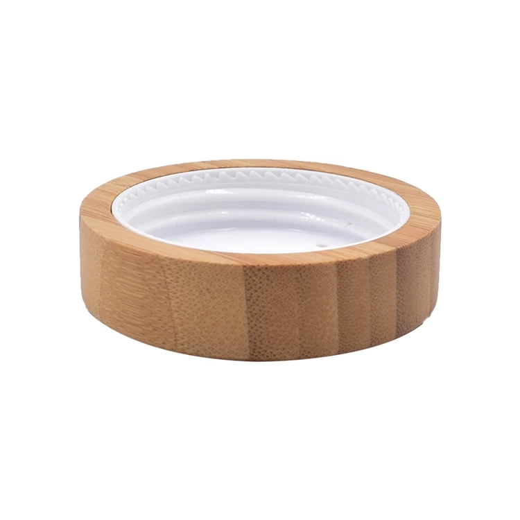 5g 10g 15g 30g 50g 100g 150g 200g Frosted Glass Bamboo Lid Cosmetic Cream Jar