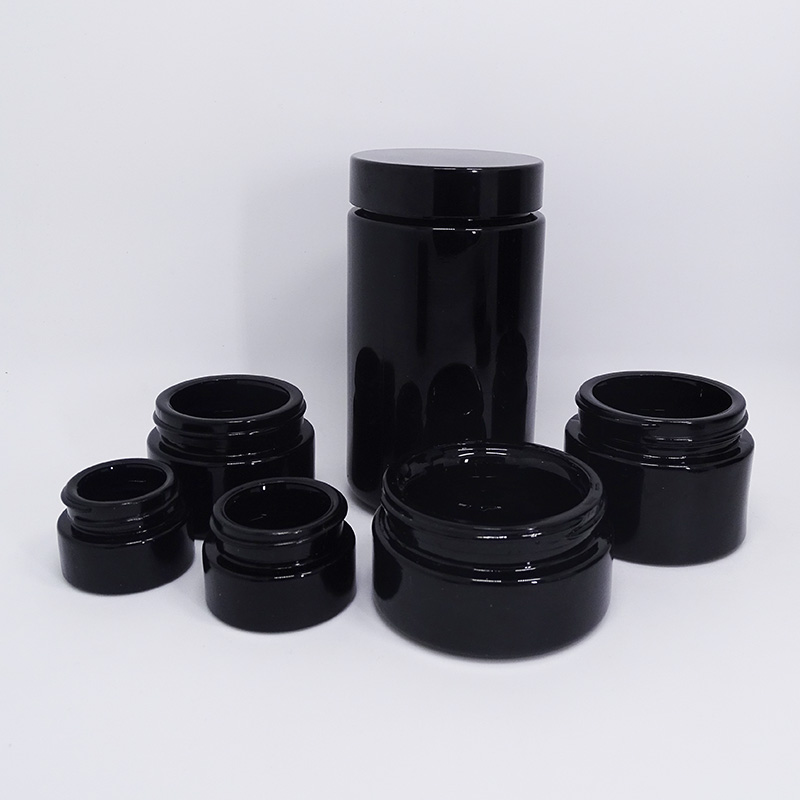 5g 10g 15g 30g 50g 100g 200g 250g 500g 1000g ultraviolet cosmetic bottles and jars uv glass