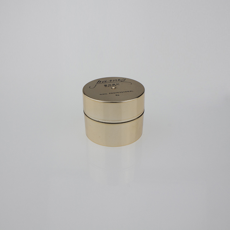 5g 10g 15g 30g 50g 100g 200g gold plastic cosmetic jar and cream box for skin white face cream
