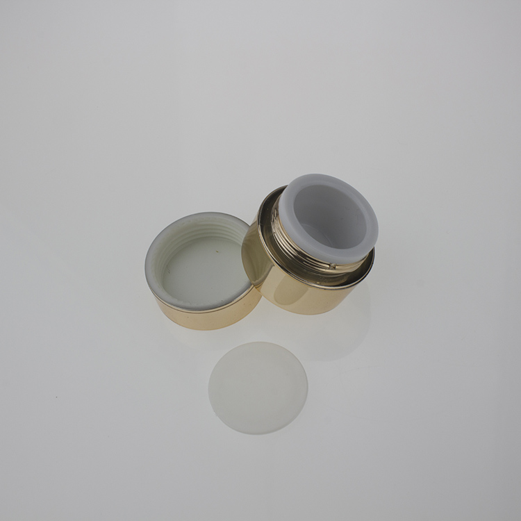 5g 10g 15g 30g 50g 100g 200g gold plastic cosmetic jar and cream box for skin white face cream