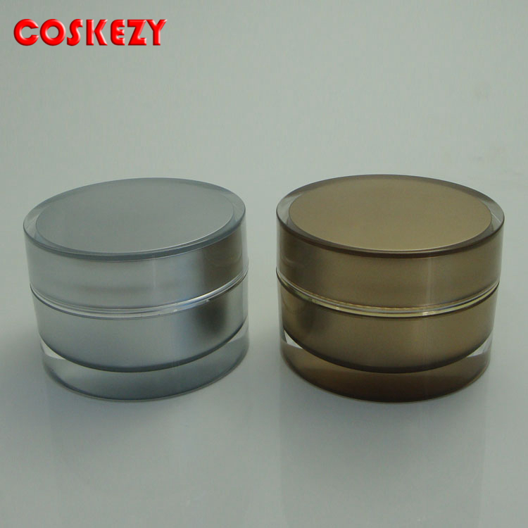 5g 10g 15g 30g 50g 100g 200g gold plastic cosmetic jar and cream box for skin white face cream