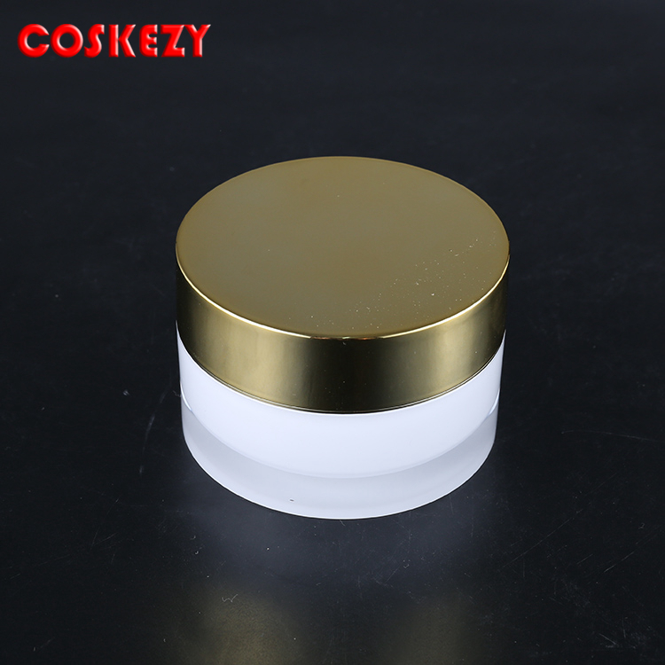 5g 10g 15g 30g 50g 100g 200g gold plastic cosmetic jar and cream box for skin white face cream