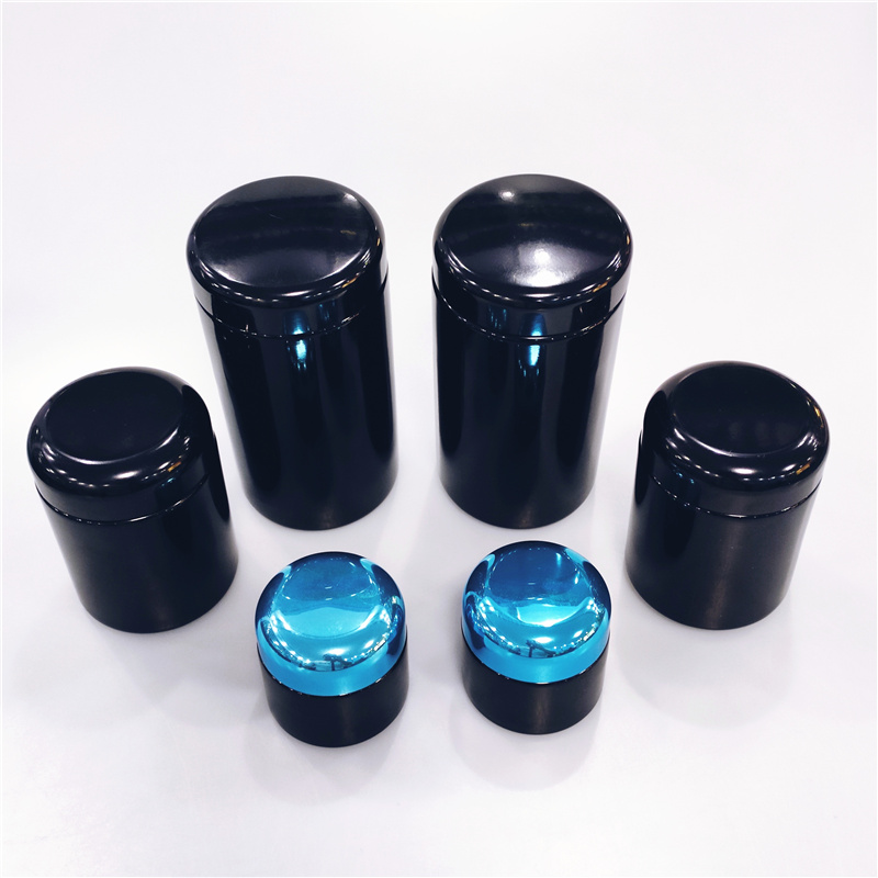 5g 10g 15g 30g 50g 100g 200ml 250ml 500ml 1000ml dark violet glass jar use for Precious Chinese herbal medicine or cosmetics
