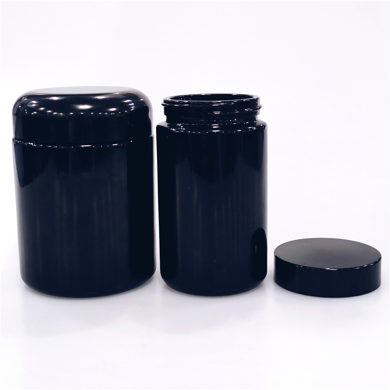 5g 10g 15g 30g 50g 100g 200ml 250ml 500ml 1000ml dark violet glass jar use for Precious Chinese herbal medicine or cosmetics