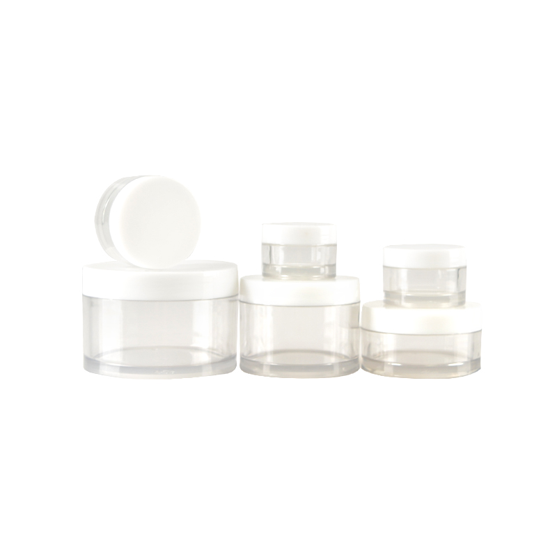 5g 10g 15g 30g 50g 100g Clear PET Plastic Skincare Cream Jar Round Shape Cosmetic Jar with ABS Cap