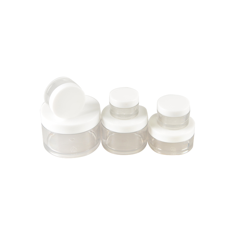 5g 10g 15g 30g 50g 100g Clear PET Plastic Skincare Cream Jar Round Shape Cosmetic Jar with ABS Cap