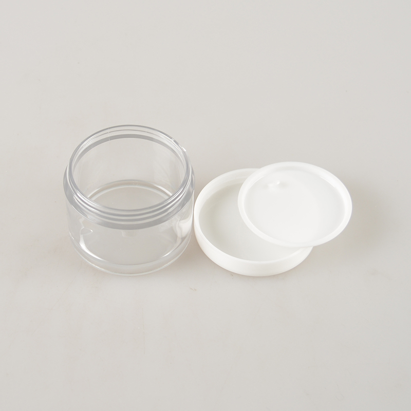 5g 10g 15g 30g 50g 100g Clear PET Plastic Skincare Cream Jar Round Shape Cosmetic Jar with ABS Cap