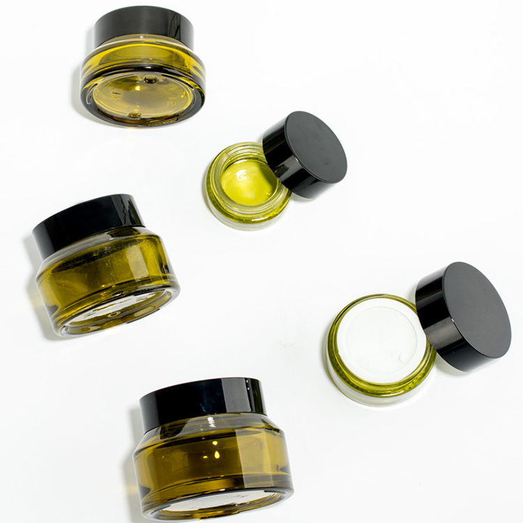 5g 10g 15g 30g 50g 100g Eco Friendly Cosmetic Bottle Glass Jar for Cosmetic Cream Packaging Jar with Lid