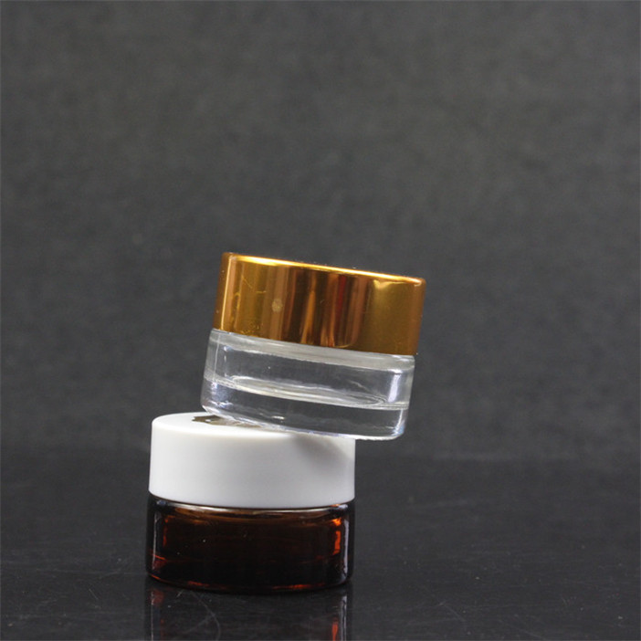 5g 10g 15g 30g 50g 100g black amber frosted cosmetic cream glass jar with lid