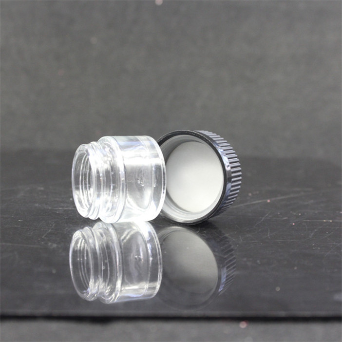 5g 10g 15g 30g 50g 100g black amber frosted cosmetic cream glass jar with lid