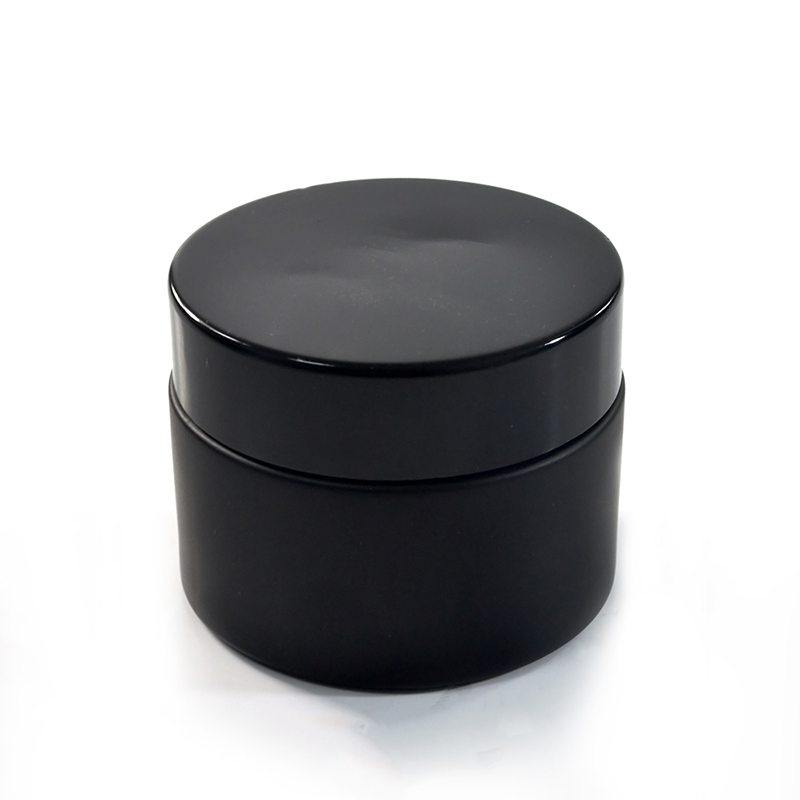 5g 10g 15g 30g 50g 100g black amber frosted cosmetic cream glass jar with lid